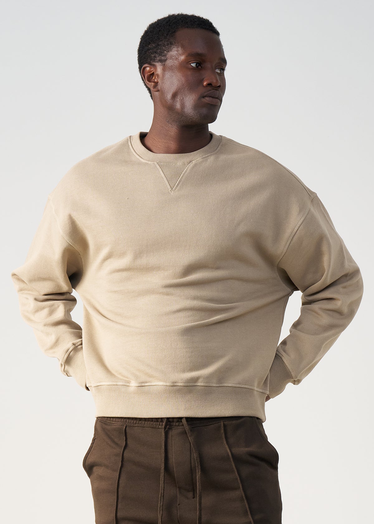 14 OZ Cropped Boxy Heavyweight Crewneck Sweatshirt