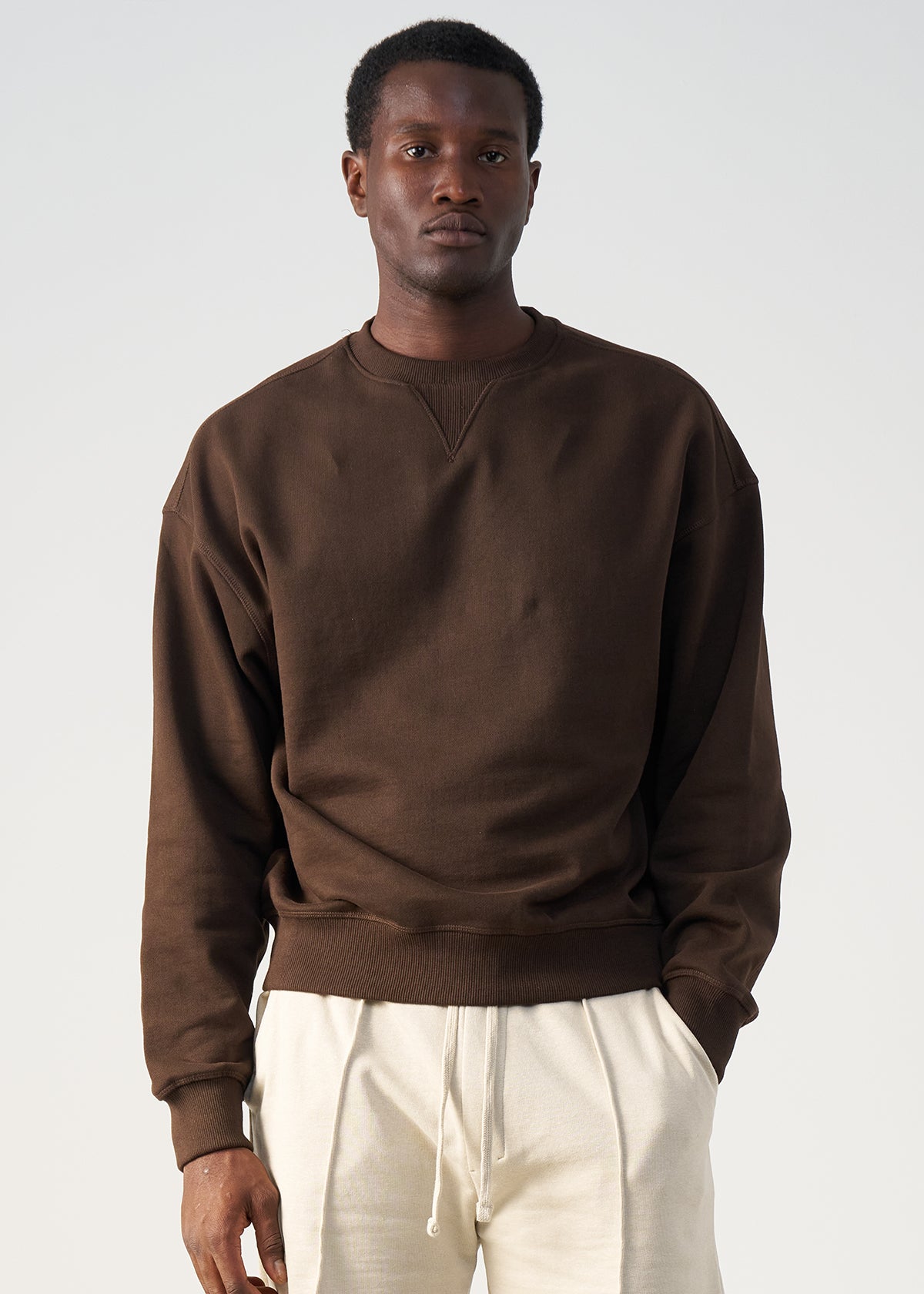 14 OZ Cropped Boxy Heavyweight Crewneck Sweatshirt