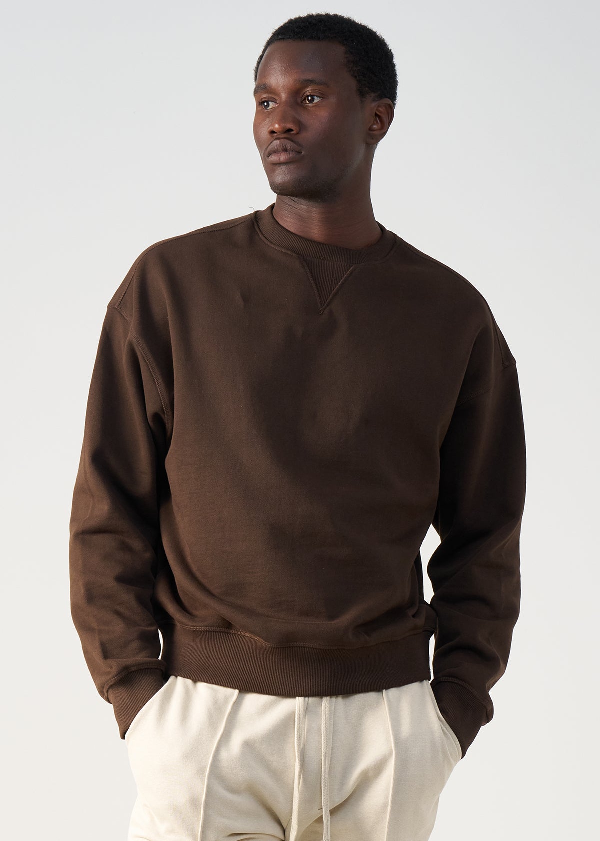 14 OZ Cropped Boxy Heavyweight Crewneck Sweatshirt