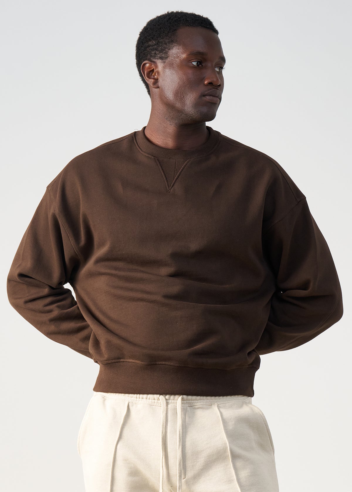 14 OZ Cropped Boxy Heavyweight Crewneck Sweatshirt