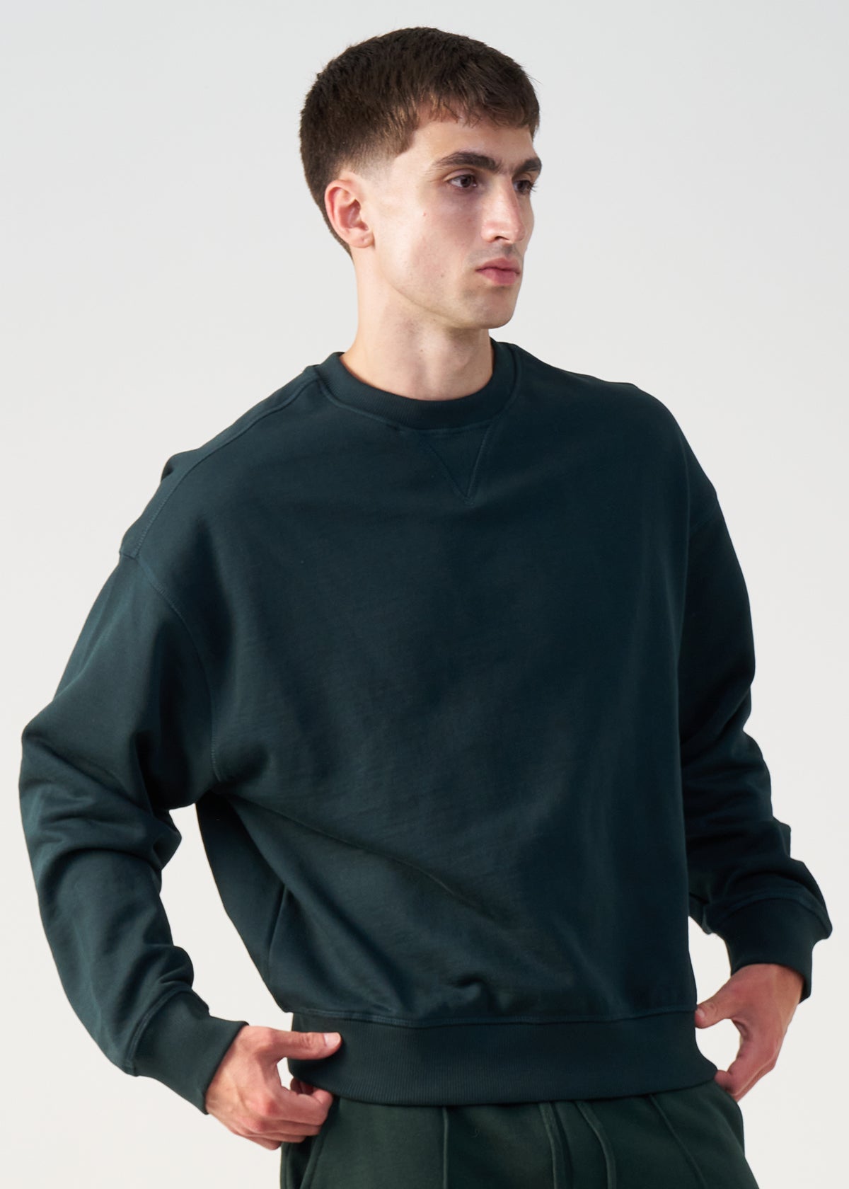 14 OZ Cropped Boxy Heavyweight Crewneck Sweatshirt