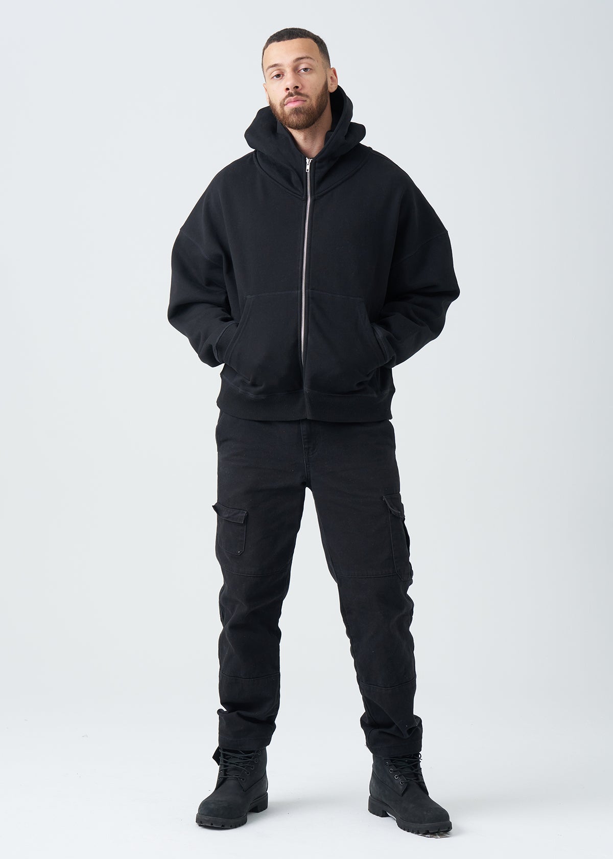 14 OZ Oversized Boxy Heavyweight Full-Zip Sweatshirt