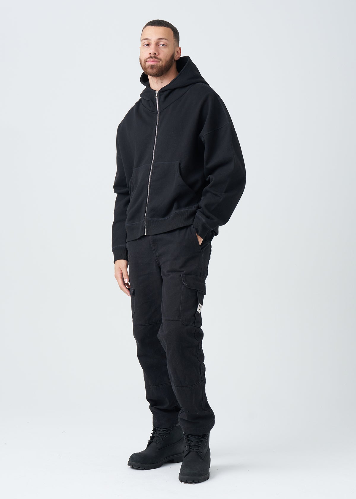 14 OZ Oversized Boxy Heavyweight Full-Zip Sweatshirt