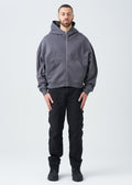 14 OZ Oversized Boxy Heavyweight Full-Zip Sweatshirt