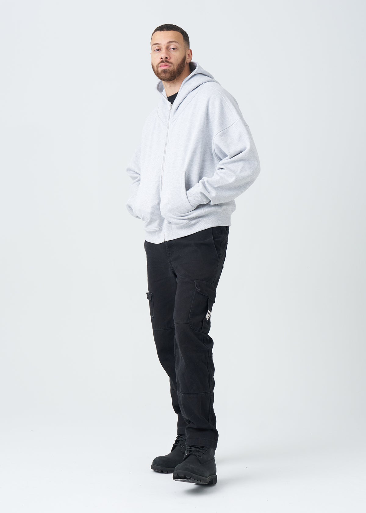 14 OZ Oversized Boxy Heavyweight Full-Zip Sweatshirt