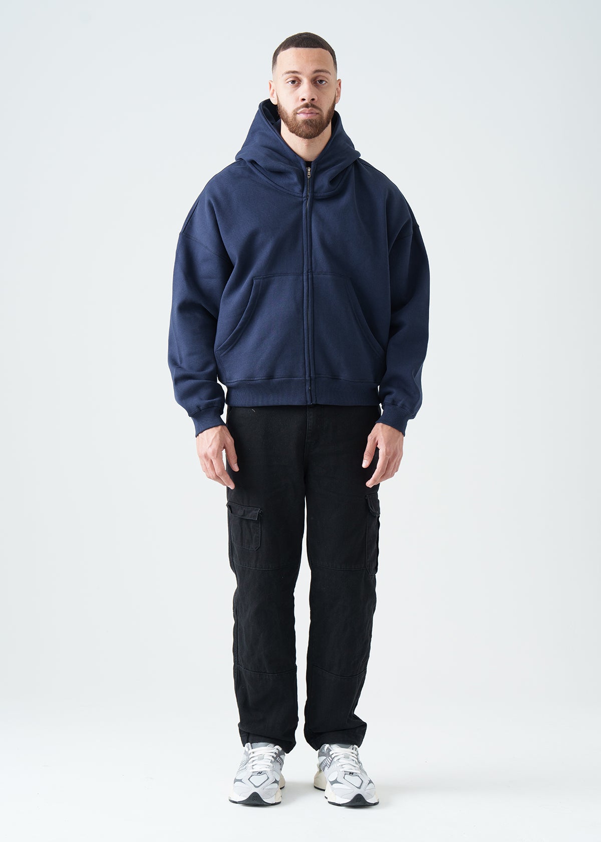 14 OZ Oversized Boxy Heavyweight Full-Zip Sweatshirt