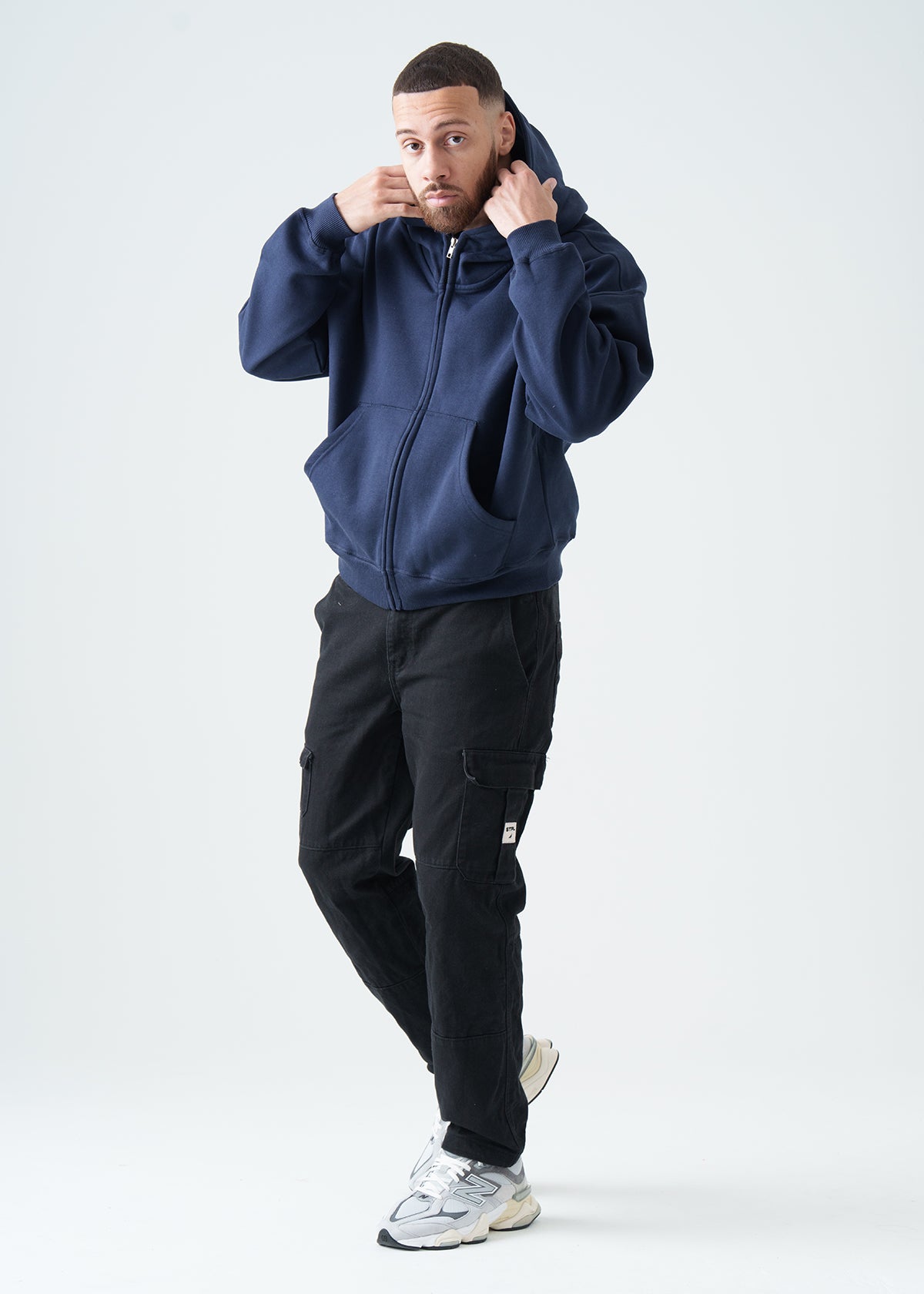 14 OZ Oversized Boxy Heavyweight Full-Zip Sweatshirt