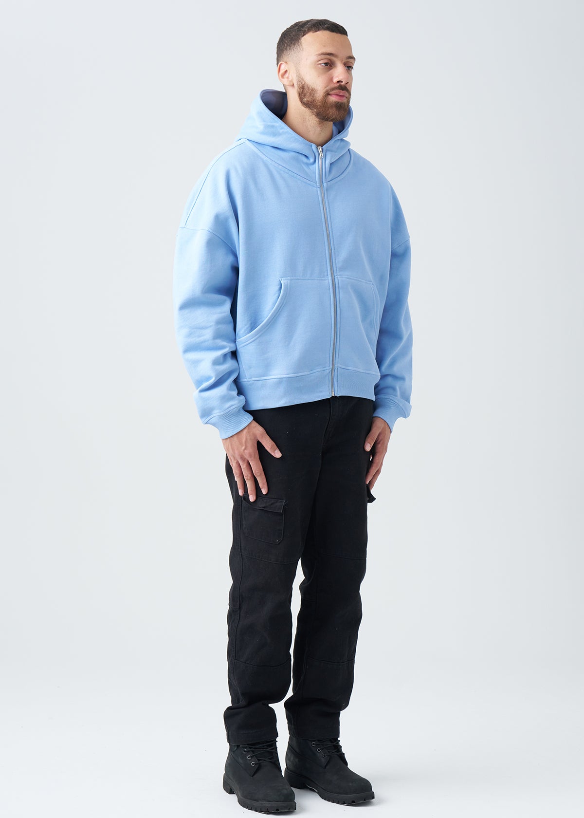 14 OZ Oversized Boxy Heavyweight Full-Zip Sweatshirt