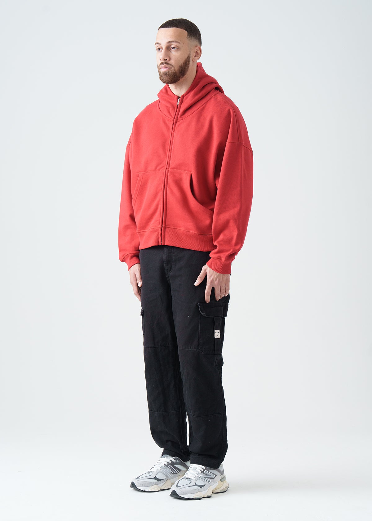 14 OZ Oversized Boxy Heavyweight Full-Zip Sweatshirt