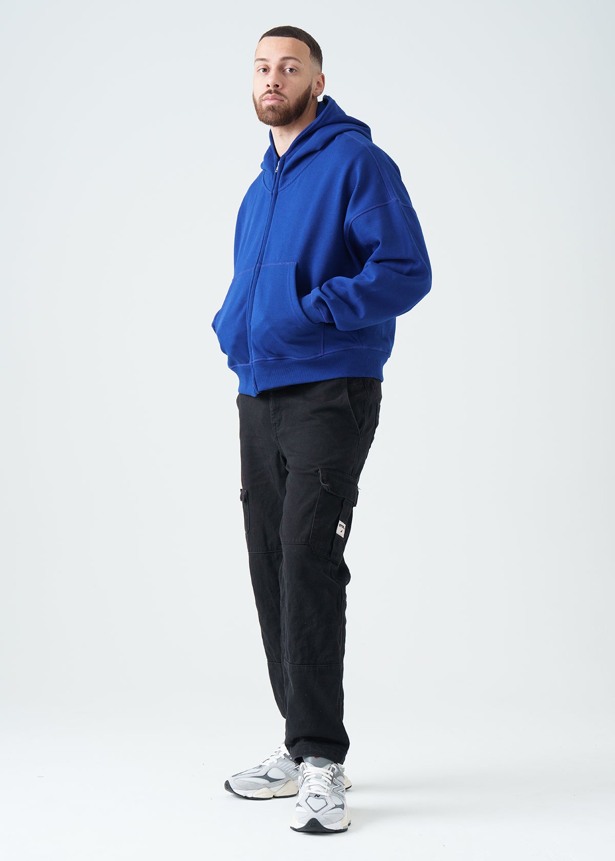 14 OZ Oversized Boxy Heavyweight Full-Zip Sweatshirt