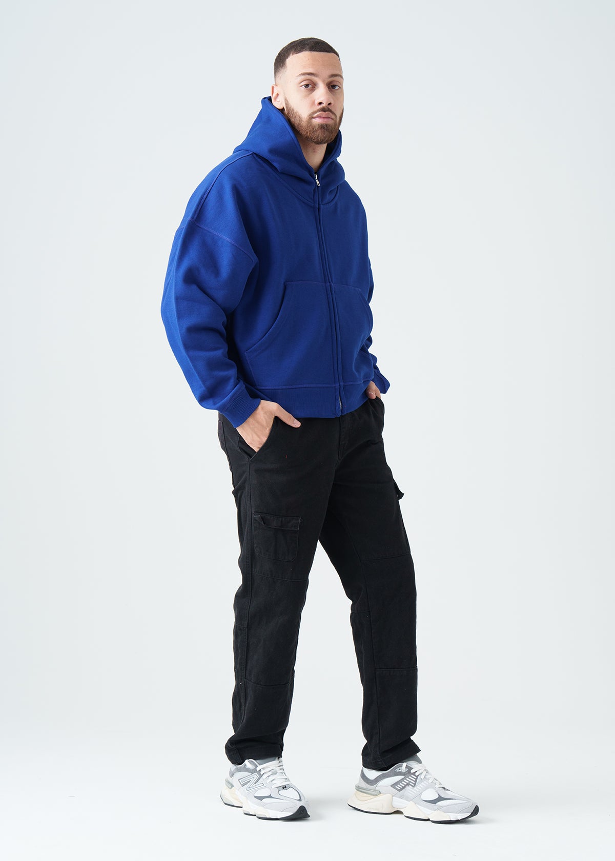 14 OZ Oversized Boxy Heavyweight Full-Zip Sweatshirt