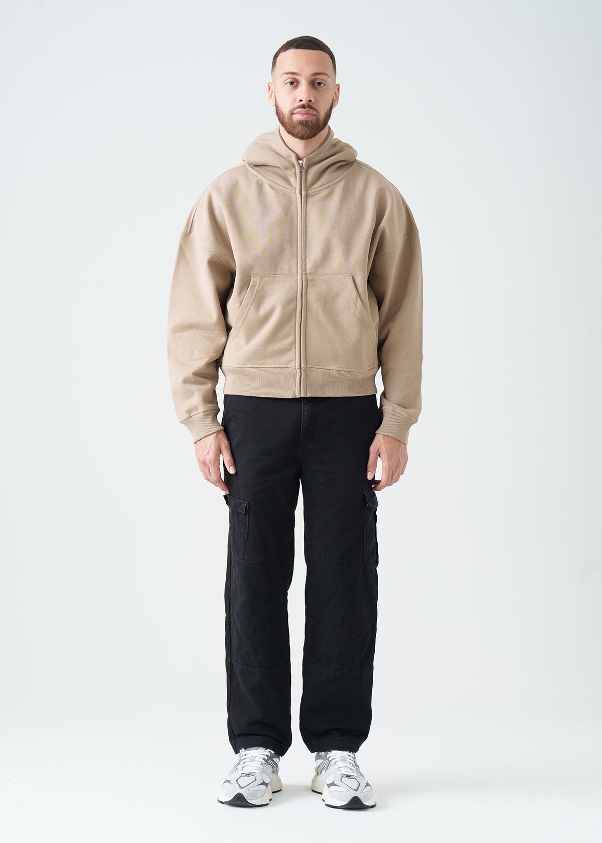 14 OZ Oversized Boxy Heavyweight Full-Zip Sweatshirt