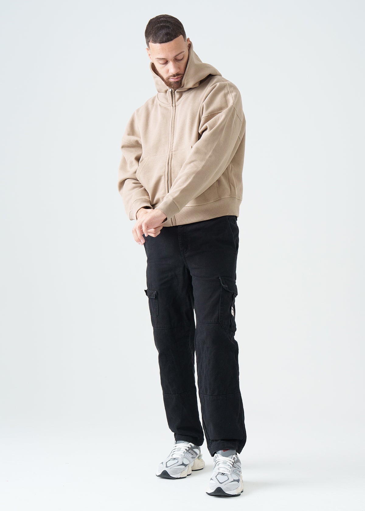 14 OZ Oversized Boxy Heavyweight Full-Zip Sweatshirt