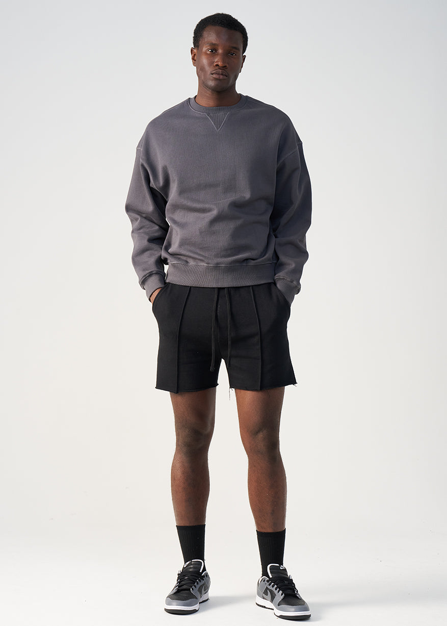 3D Raw Edge Fleece Sweatshorts