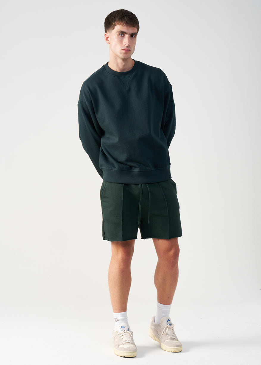 3D Raw Edge Fleece Sweatshorts