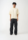 7 OZ Raw Edge Oversized Cropped T-Shirt