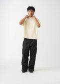 7 OZ Raw Edge Oversized Cropped T-Shirt