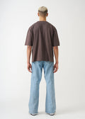 7 OZ Raw Edge Oversized Cropped T-Shirt