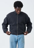 600 GSM Mock Neck Oversized Drop Shoulder Garment Dyed Jacket