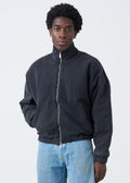 600 GSM Mock Neck Oversized Drop Shoulder Garment Dyed Jacket