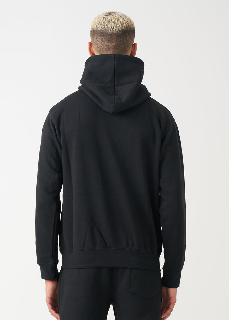 Black Heavy Blend Fleece Hooded Sweatshirt – Blank Knights