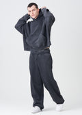 14 OZ Garment Wash French Terry Oversized Boxy Distressed Fleece Sweatsuit