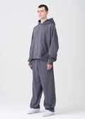 14 OZ Garment Wash French Terry Oversized Boxy Distressed Fleece Sweatsuit