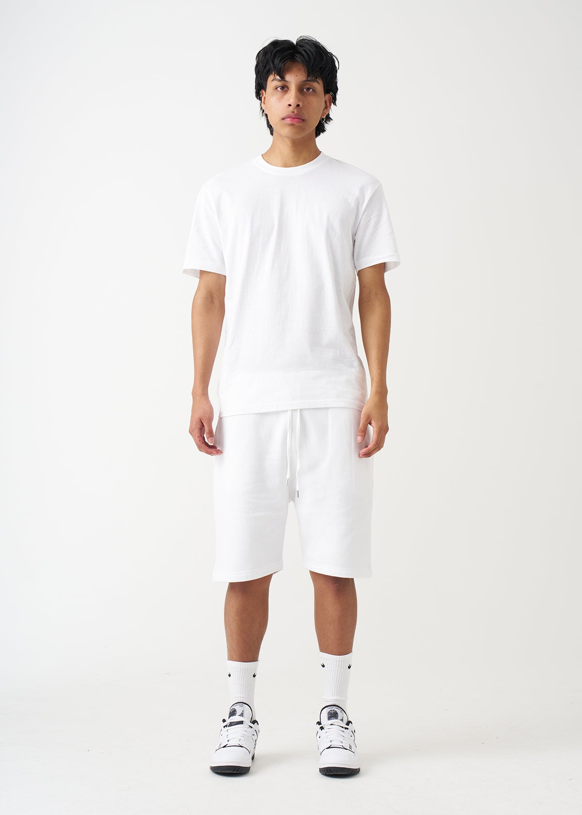 White T-Shirt And Short Set – Blank Knights