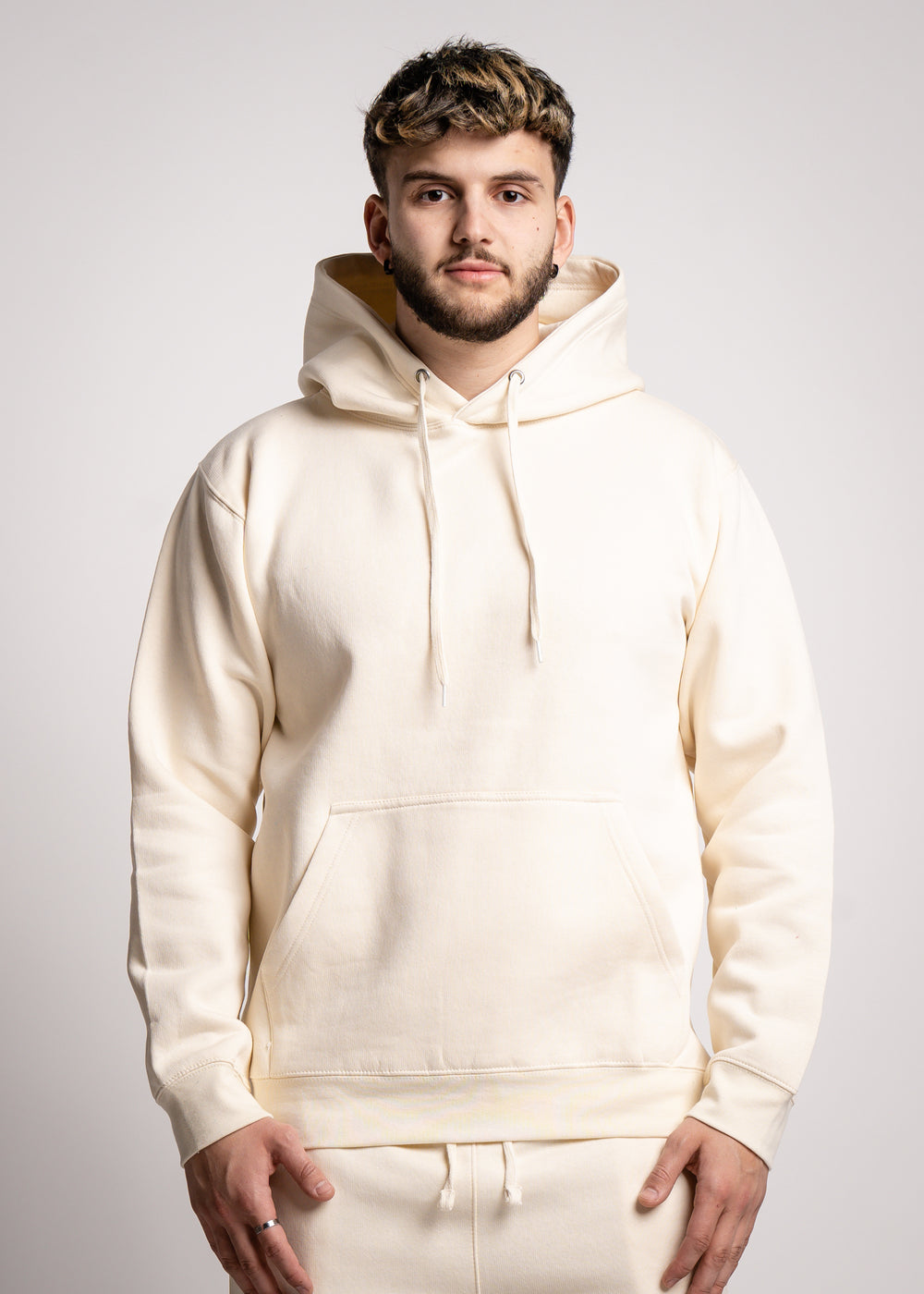 Off-White Heavy Blend Fleece Hooded Sweatshirt – Blank Knights